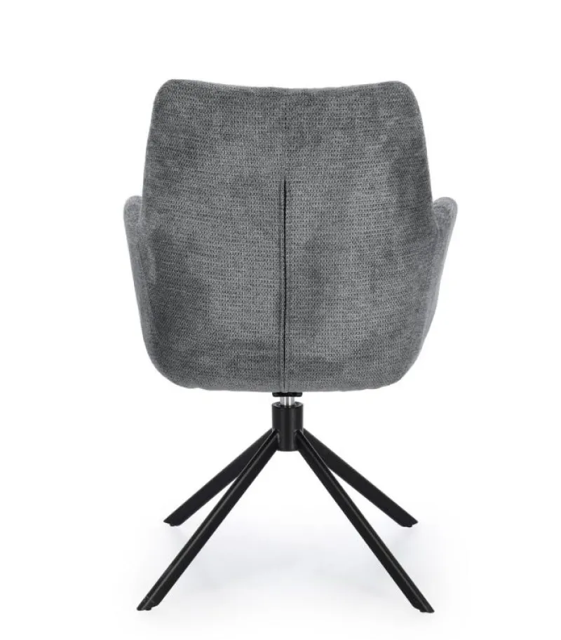 New Bizzotto POLTRONA GIREVOLE ALEXANDER GRIGIO SCURO