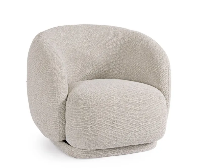 Bizzotto POLTRONA GIREVOLE BRITTANY NATURALE