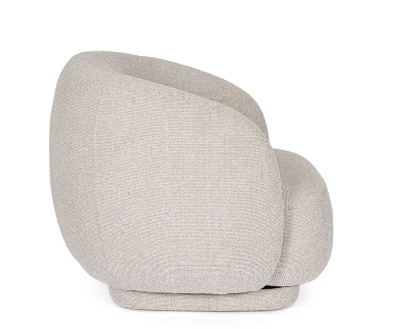 Bizzotto POLTRONA GIREVOLE BRITTANY NATURALE