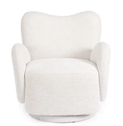 Bizzotto POLTRONA GIREVOLE HARPER BIANCO