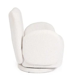 Bizzotto POLTRONA GIREVOLE HARPER BIANCO