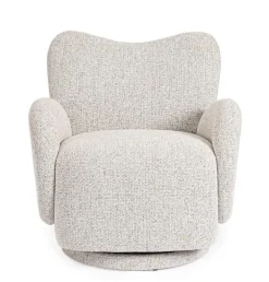 Clearance Bizzotto POLTRONA GIREVOLE HARPER GRIGIO CHIARO