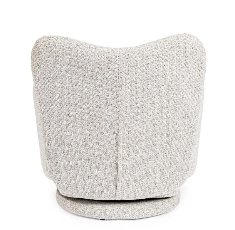 Clearance Bizzotto POLTRONA GIREVOLE HARPER GRIGIO CHIARO