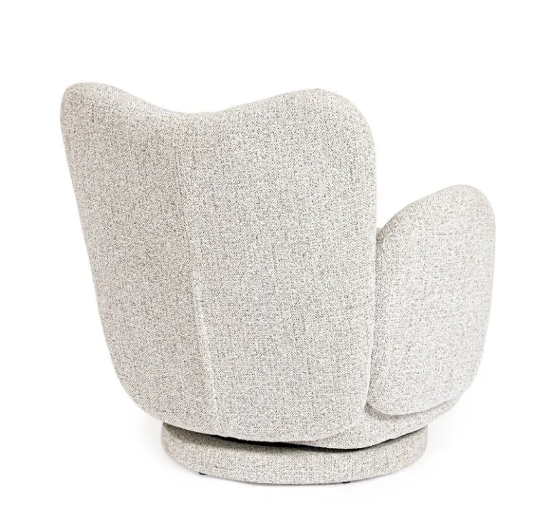 Clearance Bizzotto POLTRONA GIREVOLE HARPER GRIGIO CHIARO