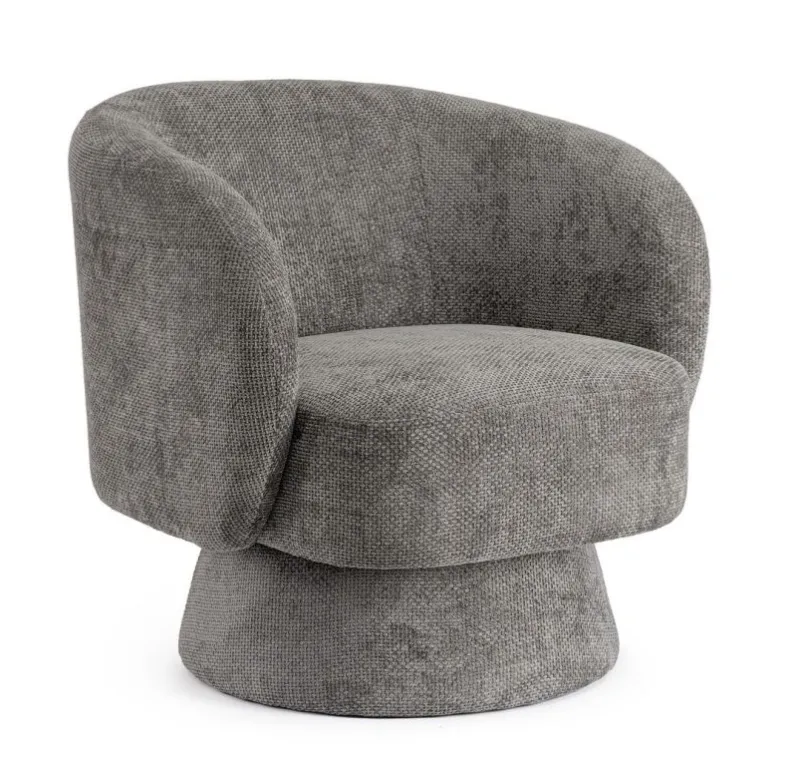 Bizzotto POLTRONA GIREVOLE JULIENNE GRIGIO SCURO
