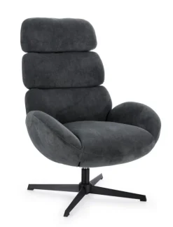 Sale Bizzotto POLTRONA GIREVOLE VIOLANTE NERO