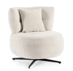 Discount Bizzotto POLTRONA GONNIE ECRU' PUNTINATO