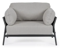 Online Bizzotto POLTRONA IN ALLUMINIO ANTRACITE QS22/GRAPHITE- PARDIS