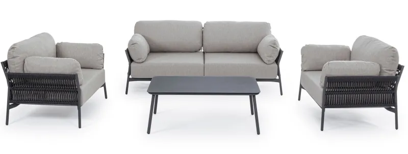 Online Bizzotto POLTRONA IN ALLUMINIO ANTRACITE QS22/GRAPHITE- PARDIS