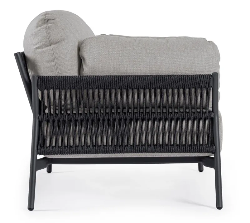 Online Bizzotto POLTRONA IN ALLUMINIO ANTRACITE QS22/GRAPHITE- PARDIS