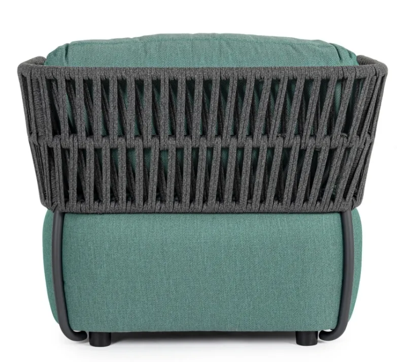 Discount Bizzotto POLTRONA IN ALLUMINIO ANTRACITE - PALMER