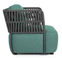 Discount Bizzotto POLTRONA IN ALLUMINIO ANTRACITE - PALMER