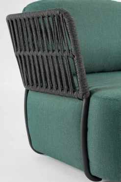 Discount Bizzotto POLTRONA IN ALLUMINIO ANTRACITE - PALMER