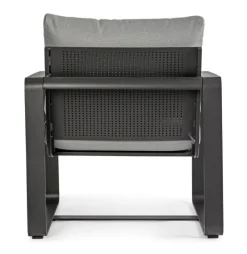 Outlet Bizzotto POLTRONA IN ALLUMINIO ANTRACITE YK13 - MERRIGAN