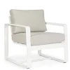 Clearance Bizzotto POLTRONA IN ALLUMINIO BIANCO YK11 - MERRIGAN