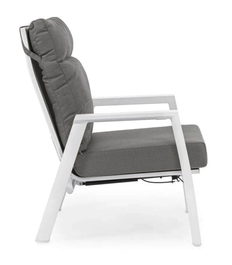 New Bizzotto POLTRONA IN ALLUMINIO BIANCO JX11 - KLEDI