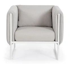 Outlet Bizzotto POLTRONA IN ALLUMINIO SABBIA - PIXEL