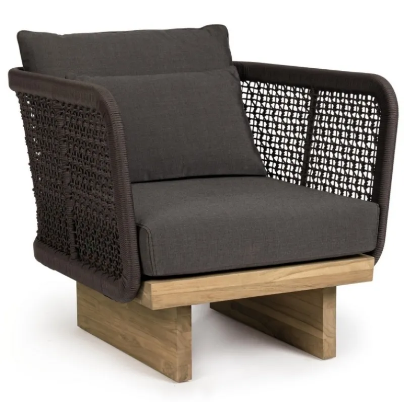 Online Bizzotto POLTRONA IN CORDA PER ESTERNO - XYLIA DARK