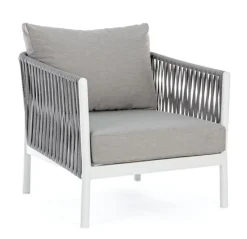 Bizzotto POLTRONA IN CORDA PER ESTERNO BIANCO WG20 - FLORENCIA