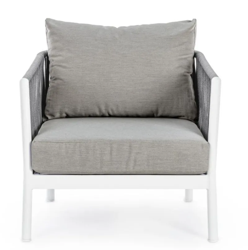 Bizzotto POLTRONA IN CORDA PER ESTERNO BIANCO WG20 - FLORENCIA