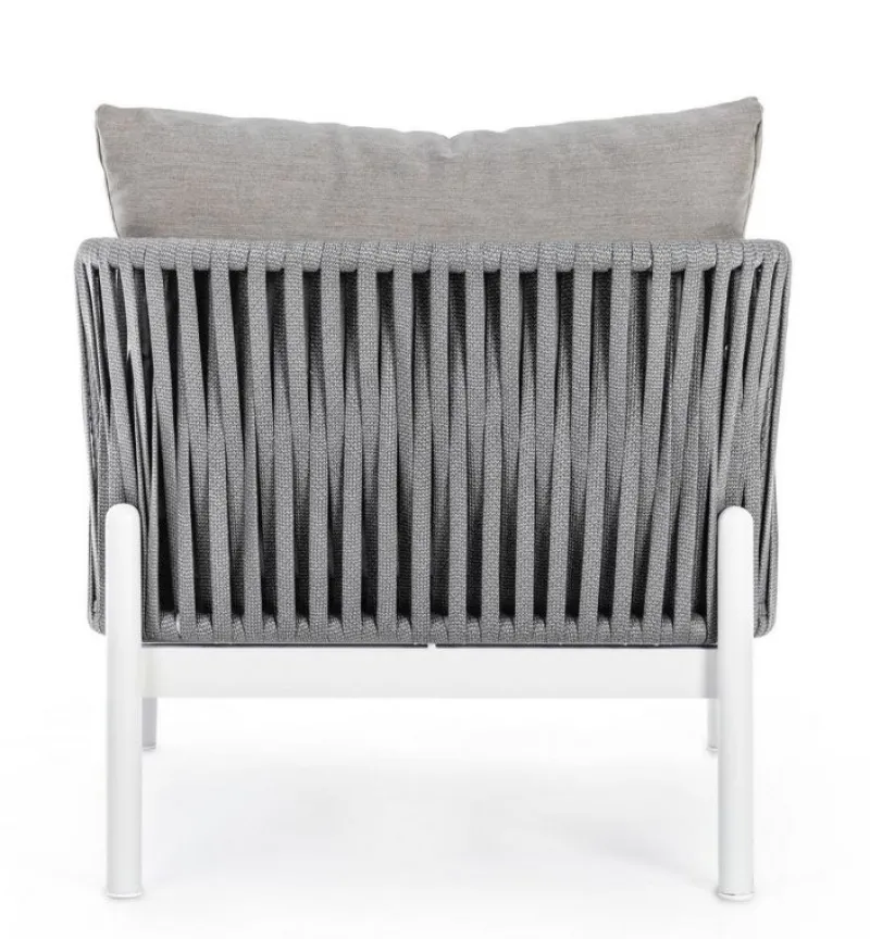 Bizzotto POLTRONA IN CORDA PER ESTERNO BIANCO WG20 - FLORENCIA