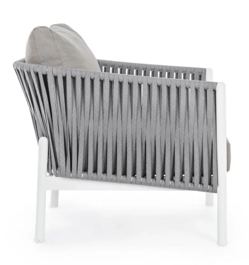 Bizzotto POLTRONA IN CORDA PER ESTERNO BIANCO WG20 - FLORENCIA