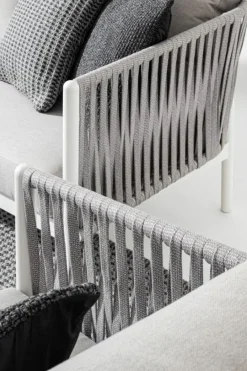 Bizzotto POLTRONA IN CORDA PER ESTERNO BIANCO WG20 - FLORENCIA