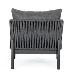 Discount Bizzotto POLTRONA IN CORDA PER ESTERNO ANTRACITE WG21 - FLORENCIA