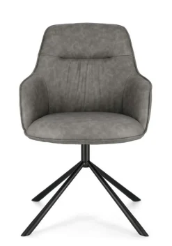 Bizzotto POLTRONA IN ECOPELLE GRIGIA - GRANT