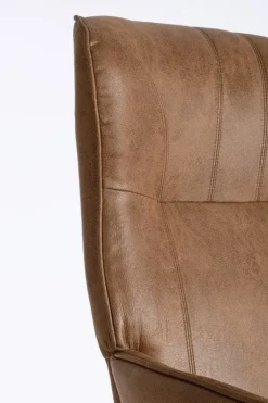 Outlet Bizzotto POLTRONA IN ECOPELLE MARRONE - NASIRA