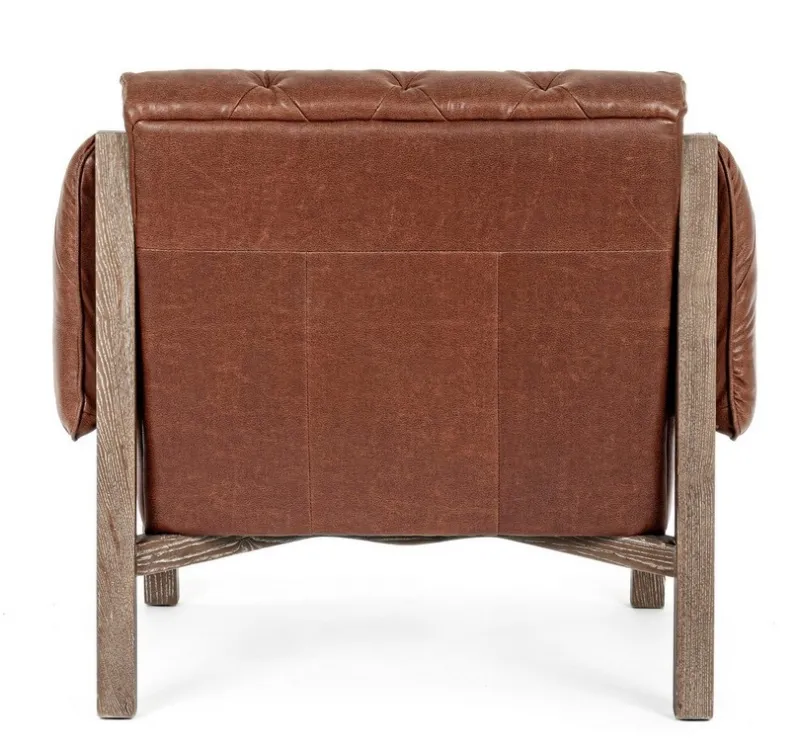 Best Bizzotto POLTRONA IN ECOPELLE MARRONE - HARRISON