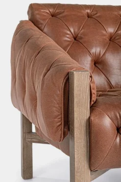 Best Bizzotto POLTRONA IN ECOPELLE MARRONE - HARRISON