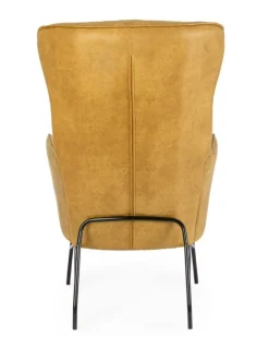 Best Bizzotto POLTRONA IN ECOPELLE SENAPE - NASIRA