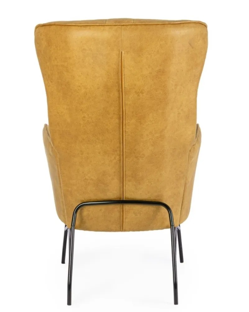 Best Bizzotto POLTRONA IN ECOPELLE SENAPE - NASIRA