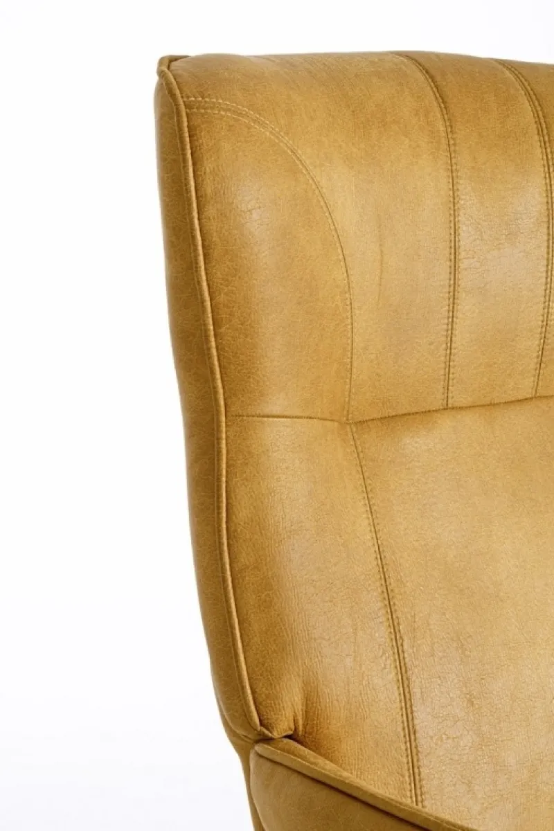 Best Bizzotto POLTRONA IN ECOPELLE SENAPE - NASIRA