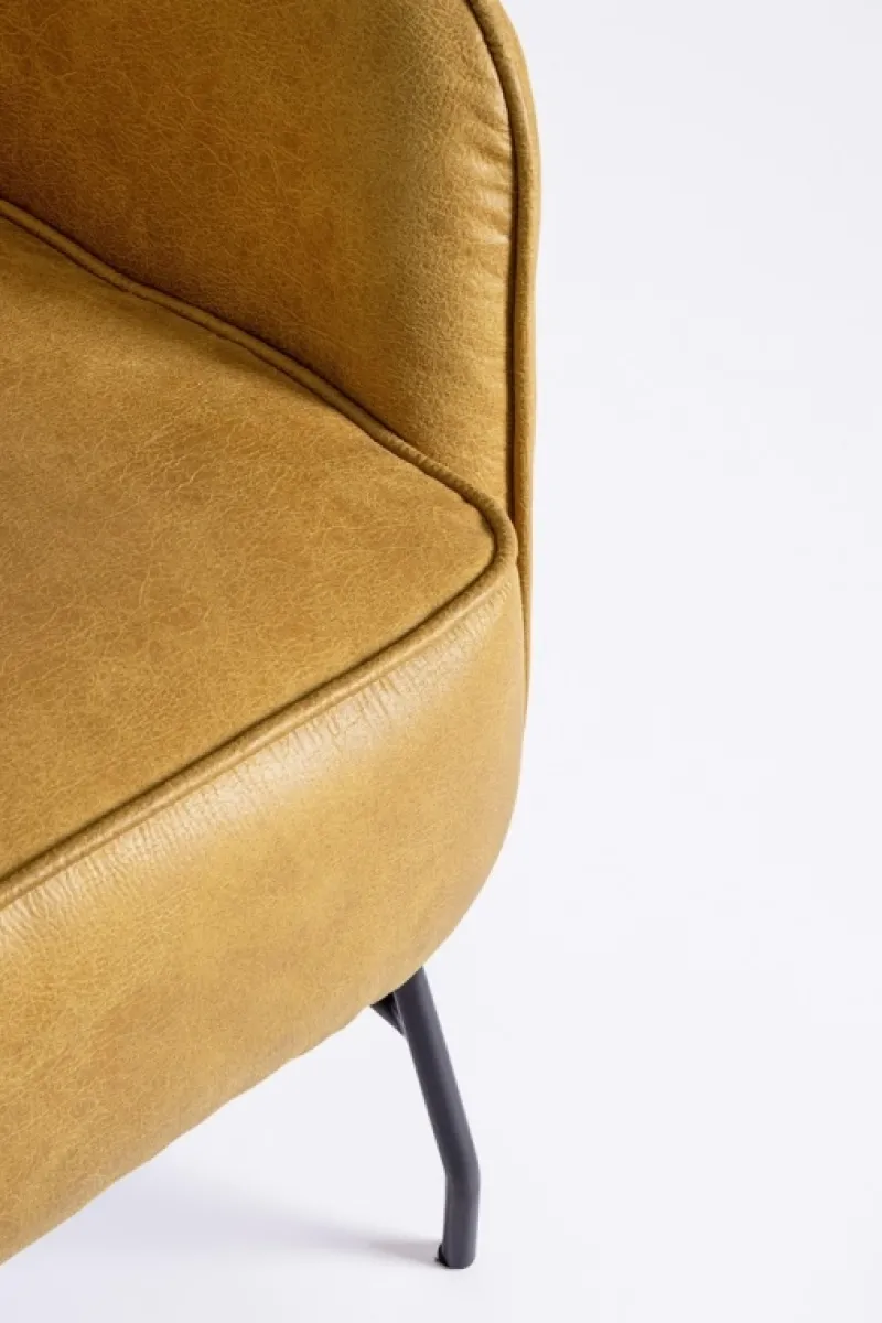 Best Bizzotto POLTRONA IN ECOPELLE SENAPE - NASIRA