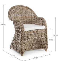 Online Bizzotto POLTRONA IN FIBRE NATURALI - MARTIN NEW