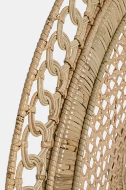 Sale Bizzotto POLTRONA IN FIBRE NATURALI SFODERABILE NATURALE - PEACOCK