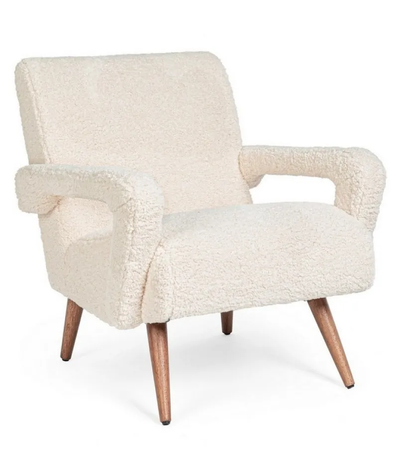 New Bizzotto POLTRONA IN LEGNO BIANCA - BERNA