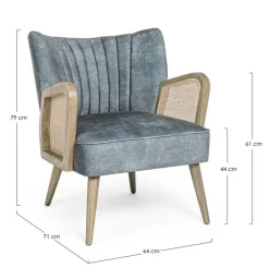 Clearance Bizzotto POLTRONA IN LEGNO COASTAL - VIRNA