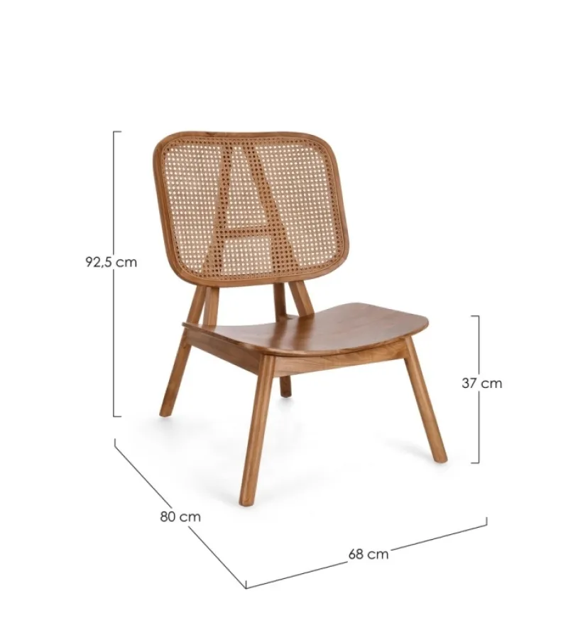 Discount Bizzotto POLTRONA IN LEGNO NATURALE - YVES