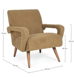 Bizzotto POLTRONA IN LEGNO PALM - BERNA