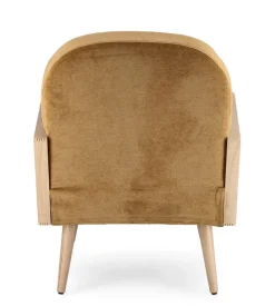 Outlet Bizzotto POLTRONA IN LEGNO SENAPE - DALIDA