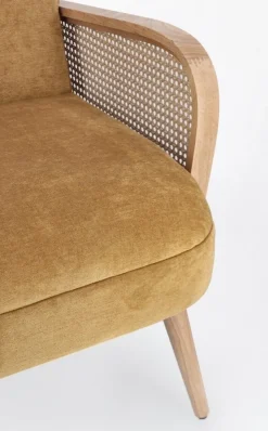 Outlet Bizzotto POLTRONA IN LEGNO SENAPE - DALIDA