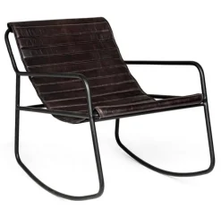 Outlet Bizzotto POLTRONA IN PELLE NERA - KARISMA