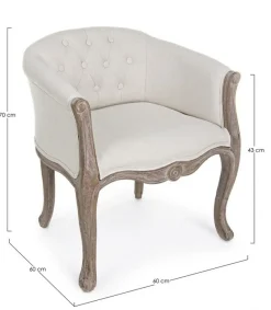 Discount Bizzotto POLTRONA IN TESSUTO - DIVA