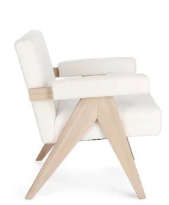 Bizzotto POLTRONA IN TESSUTO AVORIO - FAIZA