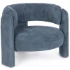 Outlet Bizzotto POLTRONA IN TESSUTO BLU - AISHA