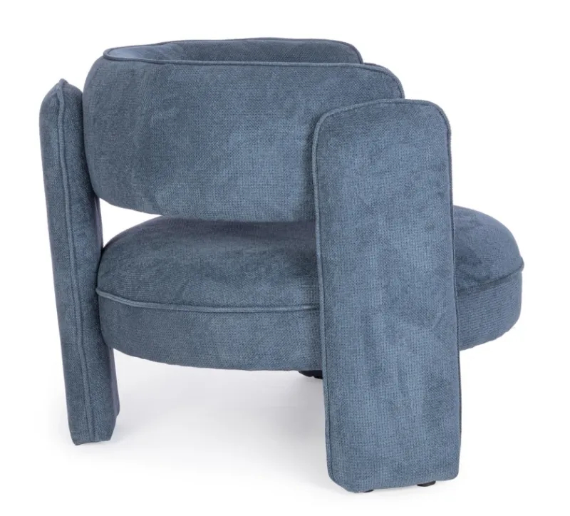 Outlet Bizzotto POLTRONA IN TESSUTO BLU - AISHA