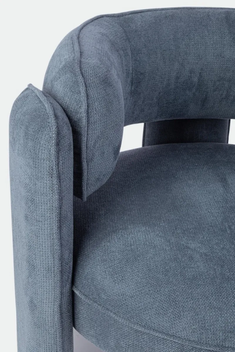 Outlet Bizzotto POLTRONA IN TESSUTO BLU - AISHA
